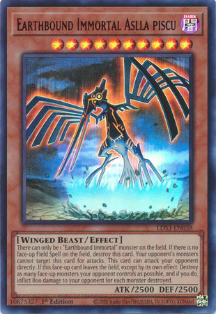 Earthbound Immortal Aslla piscu - LDS3-EN038 - Ultra Rare 1st Edition