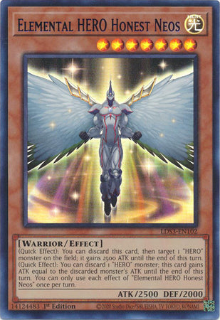 Elemental HERO Honest Neos - LDS3-EN102 - Ultra Rare 1st Edition