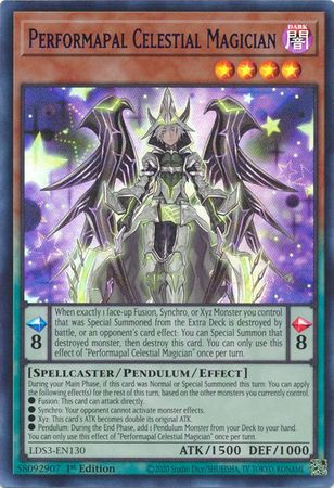 Performapal Celestial Magician - LDS3-EN130 - Ultra Rare 1st Edition