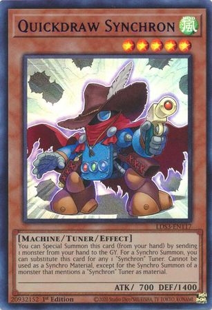 Quickdraw Synchron - LDS3-EN117 - Ultra Rare 1st Edition