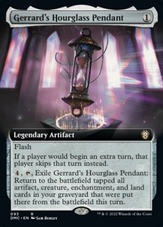 EXTENDED ART Gerrard's Hourglass Pendant 093# - COMMANDER Dominaria United