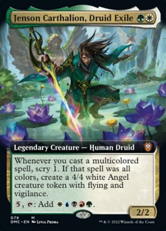 EXTENDED ART Jenson Carthalion, Druid Exile 078# - COMMANDER Dominaria United