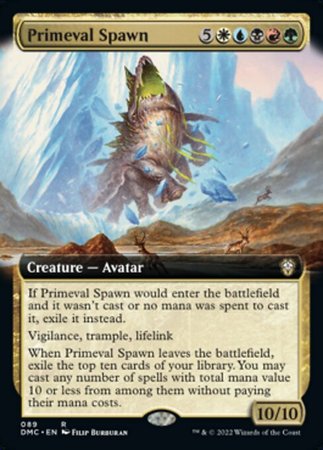 EXTENDED ART Primeval Spawn 089# - COMMANDER Dominaria United