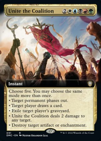 EXTENDED ART Unite the Coalition 091# - COMMANDER Dominaria United