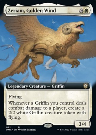 EXTENDED ART Zeriam, Golden Wind 081# - COMMANDER Dominaria United