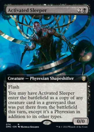 EXTENDED ART Activated Sleeper 074# - COMMANDER Dominaria United