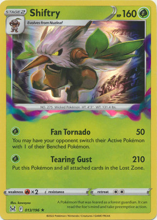 Shiftry - 013/196 - Holo Rare Lost Origin