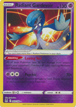 Radiant Gardevoir - 069/196 - Radiant Rare Lost Origin