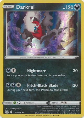 Darkrai - 120/196 - Holo Rare Lost Origin