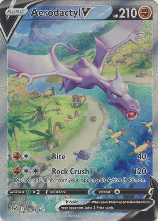 Aerodactyl V - 180/196 - Alternate Art Ultra Rare Lost Origin