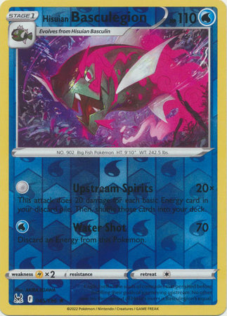 Hisuian Basculegion - 044/196 - Holo Rare Reverse Holo