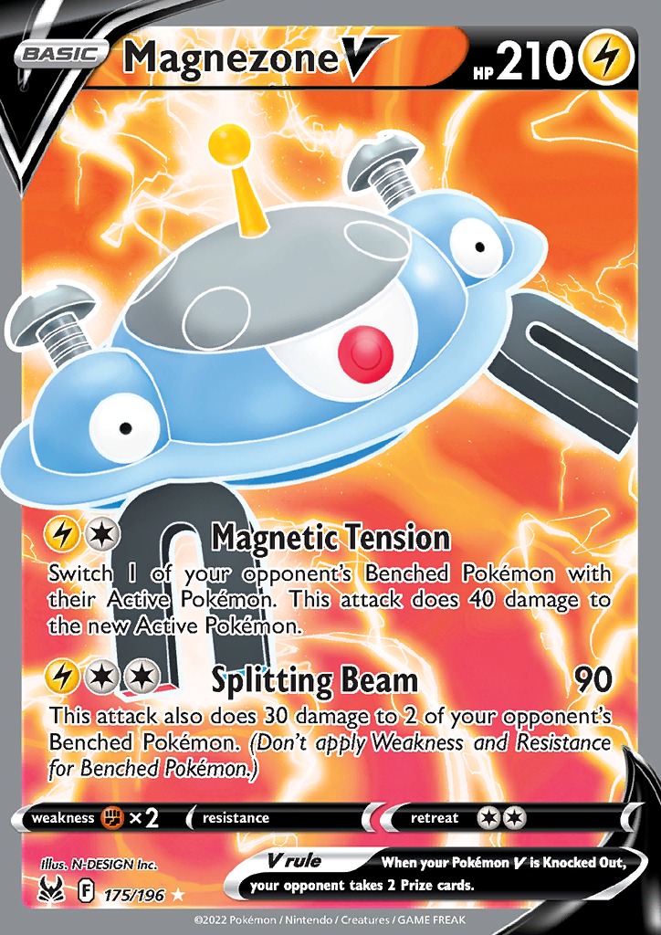 Magnezone V - 175/196 - Full Art Ultra Rare Lost Origin