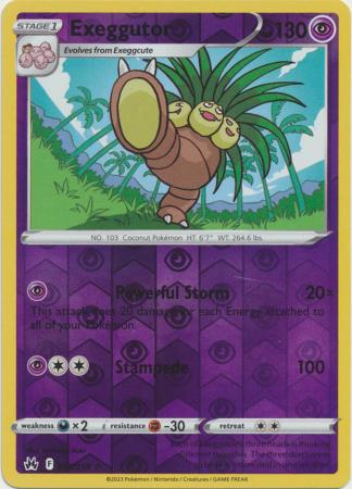 Exeggutor - 058/159 - Reverse Holo Crown Zenith