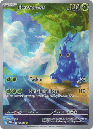 Heracross - 194/193 - Illustration Rare SV02 Paldea Evolved