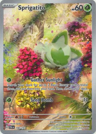 Sprigatito - 196/193 - Illustration Rare SV02 Paldea Evolved