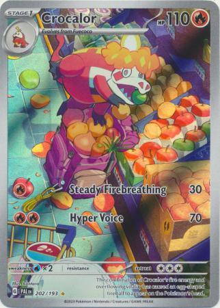 Crocalor - 202/193 - Illustration Rare SV02 Paldea Evolved
