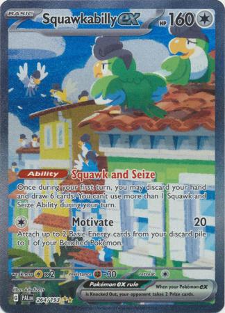 Squawkabilly ex - 264/193 - Special Illustration Rare SV02 Paldea Evolved