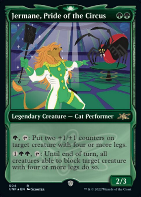 GALAXY FOIL SHOWCASE Jermane, Pride of the Circus #504 - Rare Unfinity