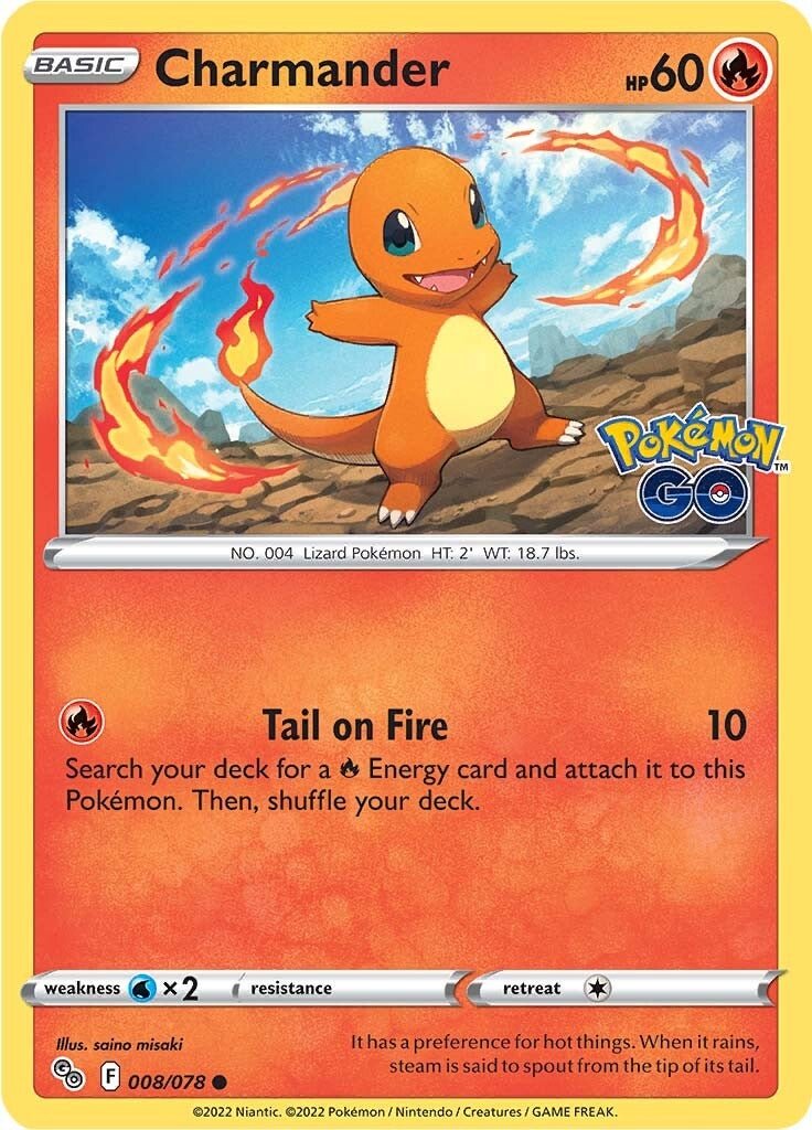 Charmander - 008/078 - Common Pokemon Go