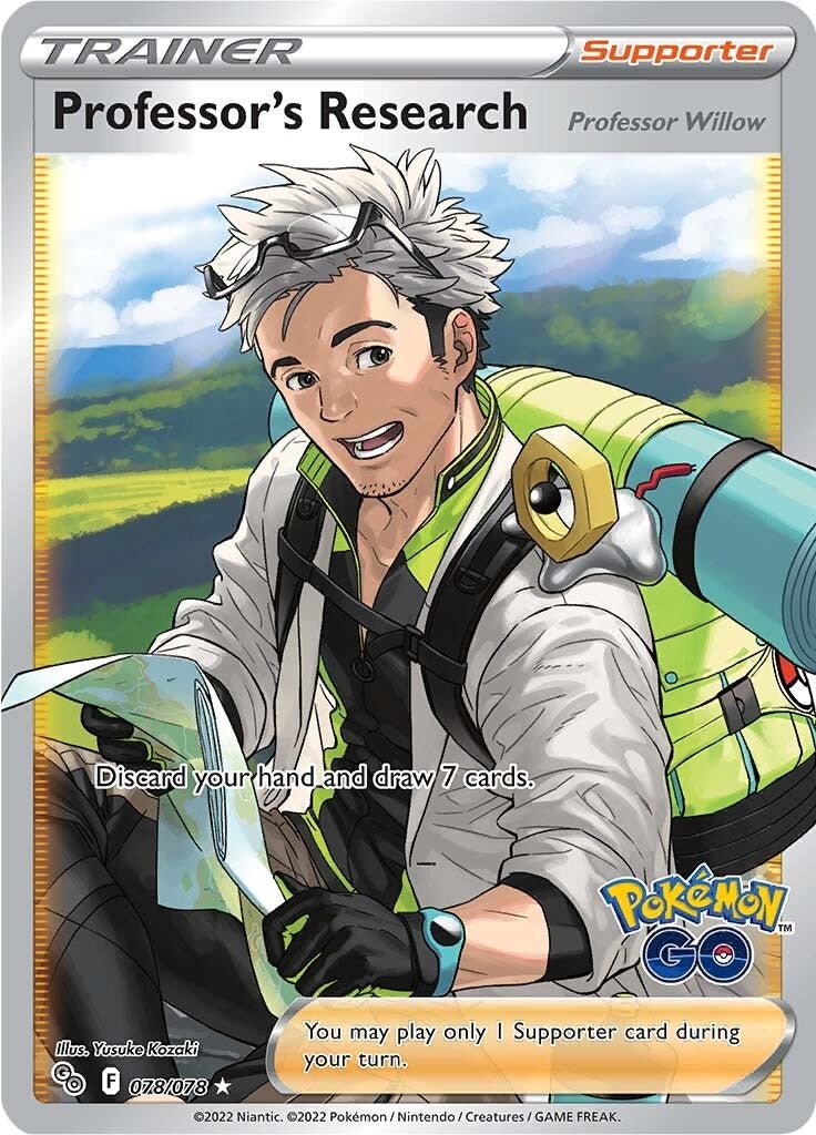 Professor's Research - 078/078 - Full Art Ultra Rare Pokemon Go