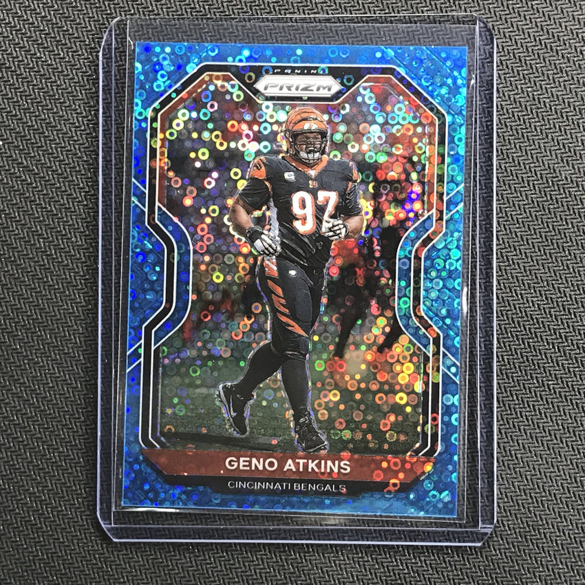 2020 Prizm No Huddle GENO ATKINS Blue Prizm 67/79-Cherry Collectables