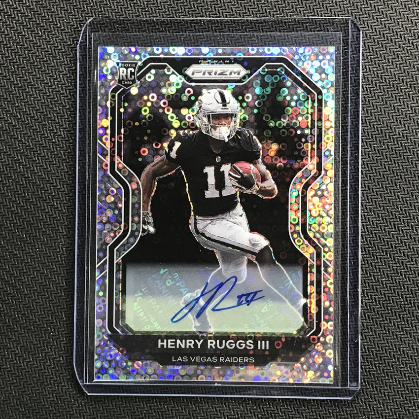 2020 Prizm No Huddle HENRY RUGGS III Rookie Autograph Silver #372 (B)-Cherry Collectables