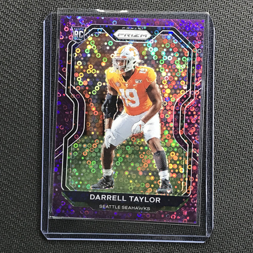 2020 Prizm No Huddle DARRELL TAYLOR Rookie Purple Prizm 15/35-Cherry Collectables