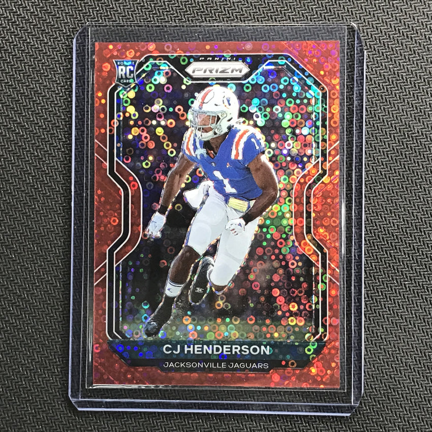 2020 Prizm No Huddle CJ HENDERSON Rookie Red Prizm 2/50-Cherry Collectables
