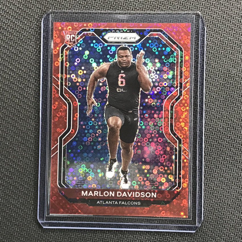 2020 Prizm No Huddle MARLON DAVIDSON Rookie Red Prizm 6/50-Cherry Collectables