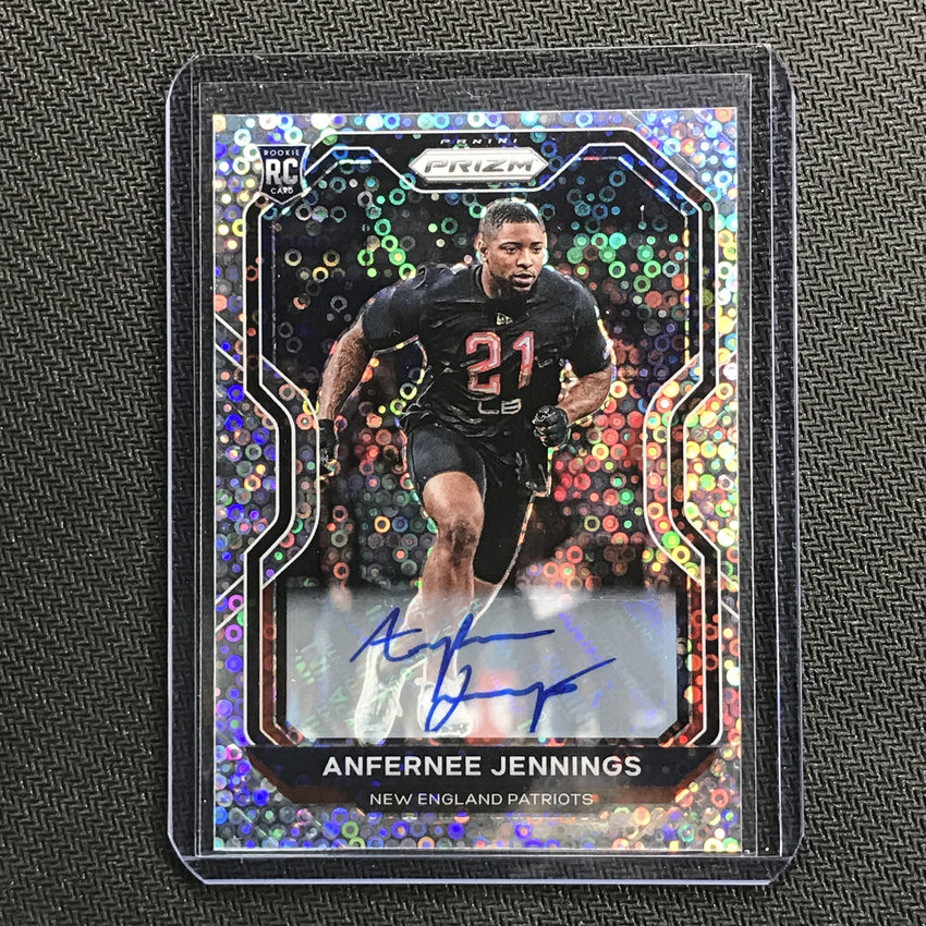 2020 Prizm No Huddle ANFERNEE JENNINGS Rookie Autograph Silver #371-Cherry Collectables