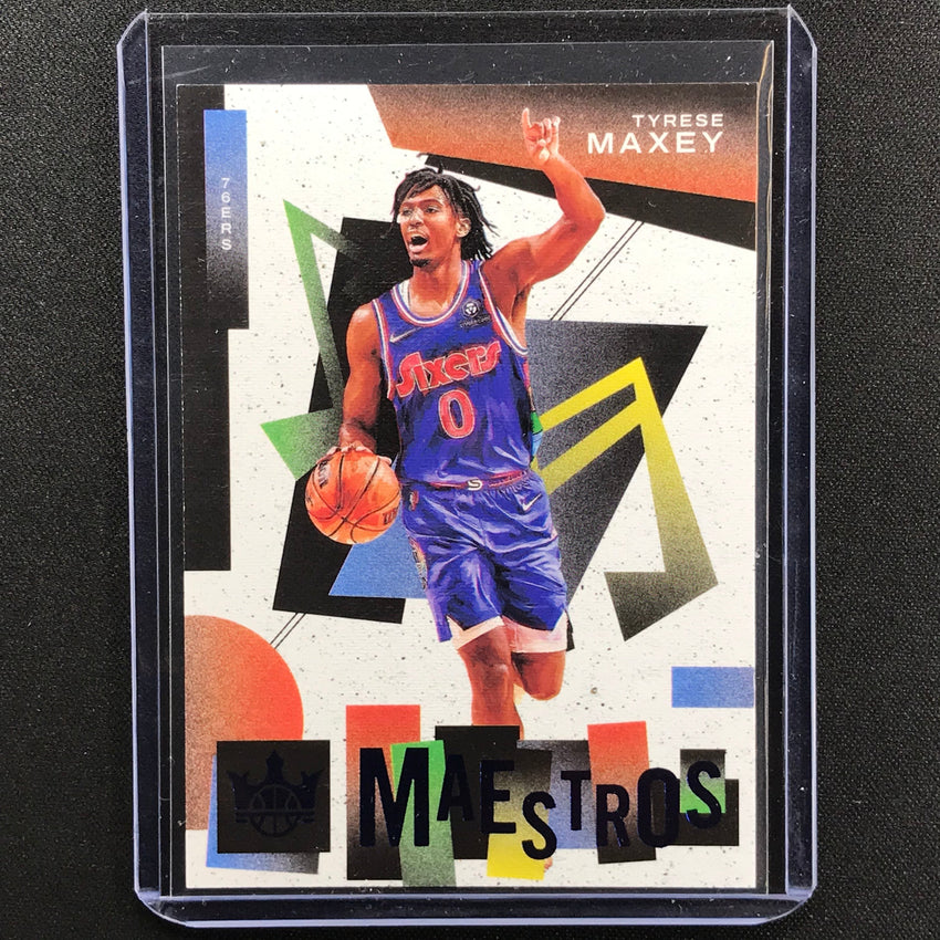 2021-22 Court Kings Tyrese Maxey Maestros Sapphire 5/25