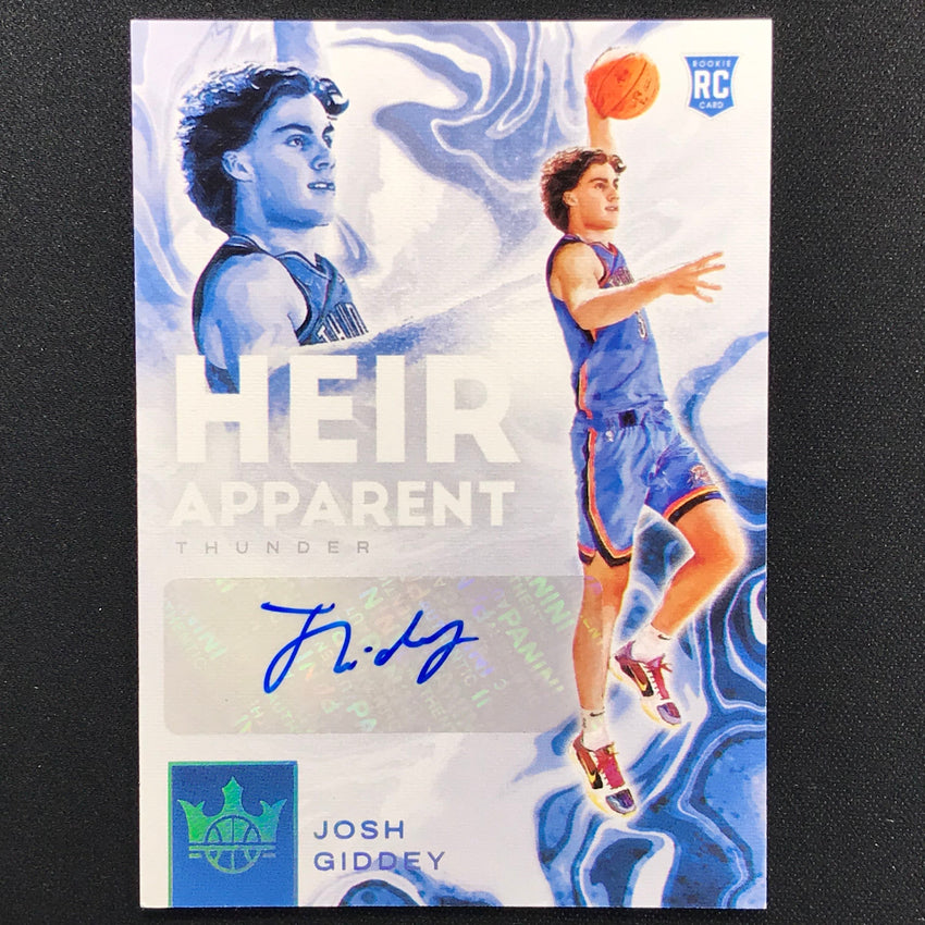2021-22 Court Kings Josh Giddey Heir Apparent Rookie Auto Masterpiece 1/1