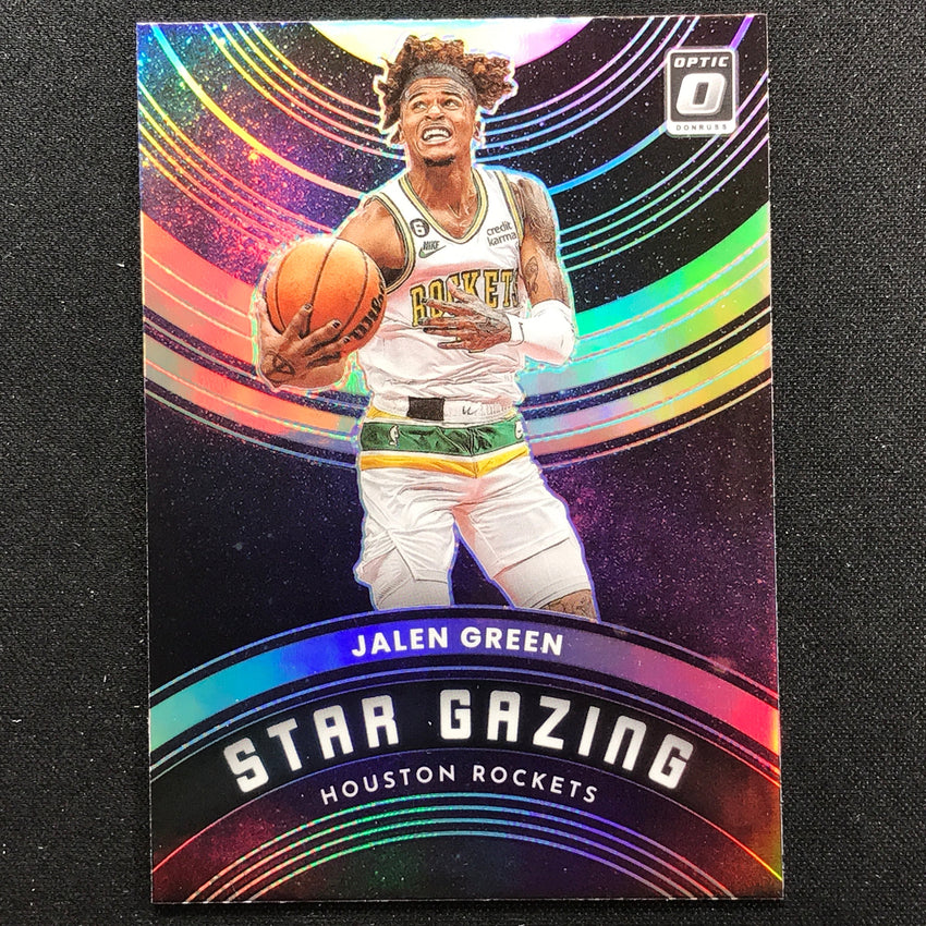 2022-23 Donruss Optic Jalen Green Star Gazing Holo Silver No 2