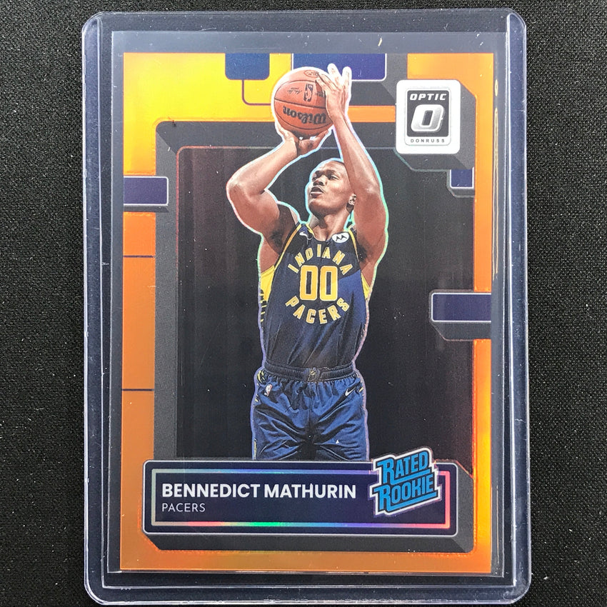 2022-23 Donruss Optic Bennedict Mathurin Rated Rookie Orange 141/199 No 209