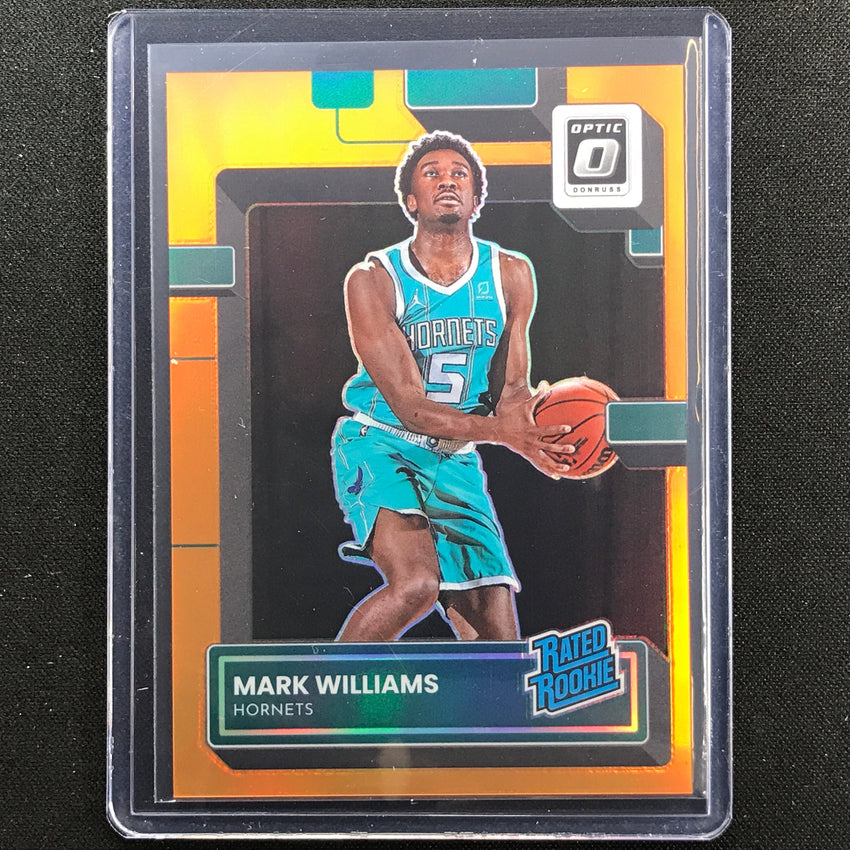 2022-23 Donruss Optic Mark Williams Rated Rookie Orange 36/199 No 245