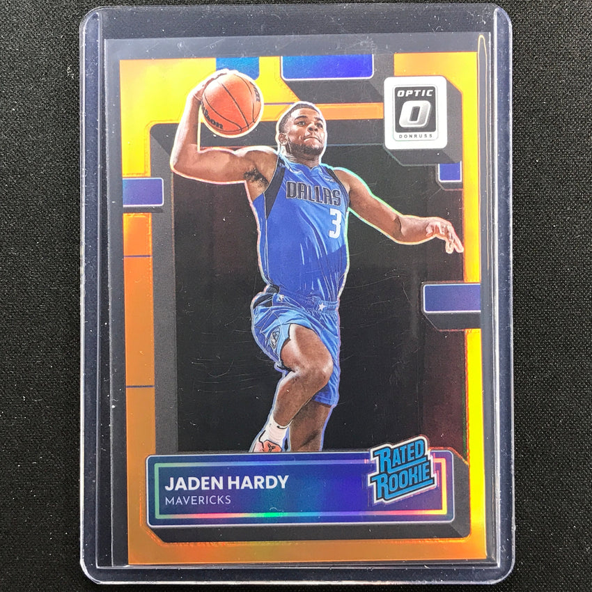 2022-23 Donruss Optic Jaden Hardy Rated Rookie Orange 27/199 No 248
