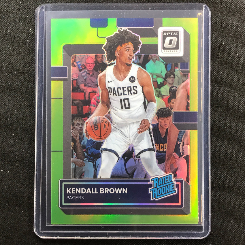 2022-23 Donruss Optic Kendall Brown Rated Rookie Lime Green 41/149 No 217