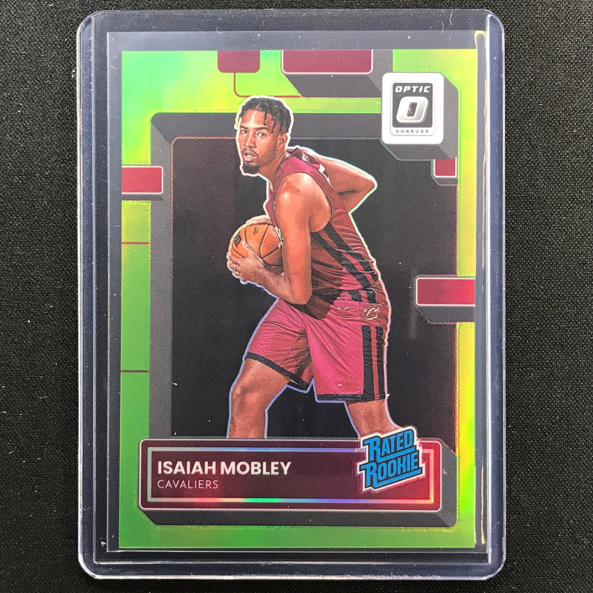 2022-23 Donruss Optic Isaiah Mobley Rated Rookie Lime Green 96/149 No 237