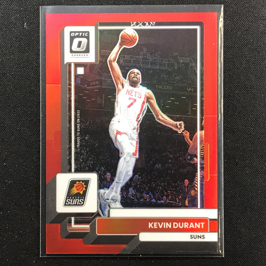 2022-23 Donruss Optic Kevin Durant Red /99 No 9