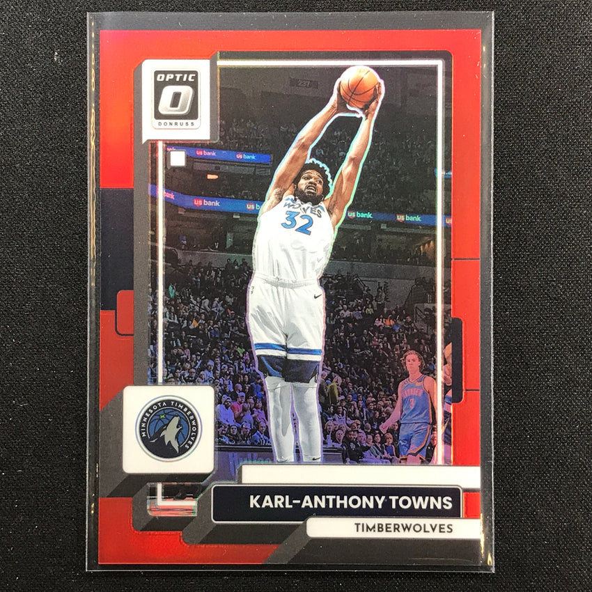 2022-23 Donruss Optic Karl-anthony Towns Red /99 No 50