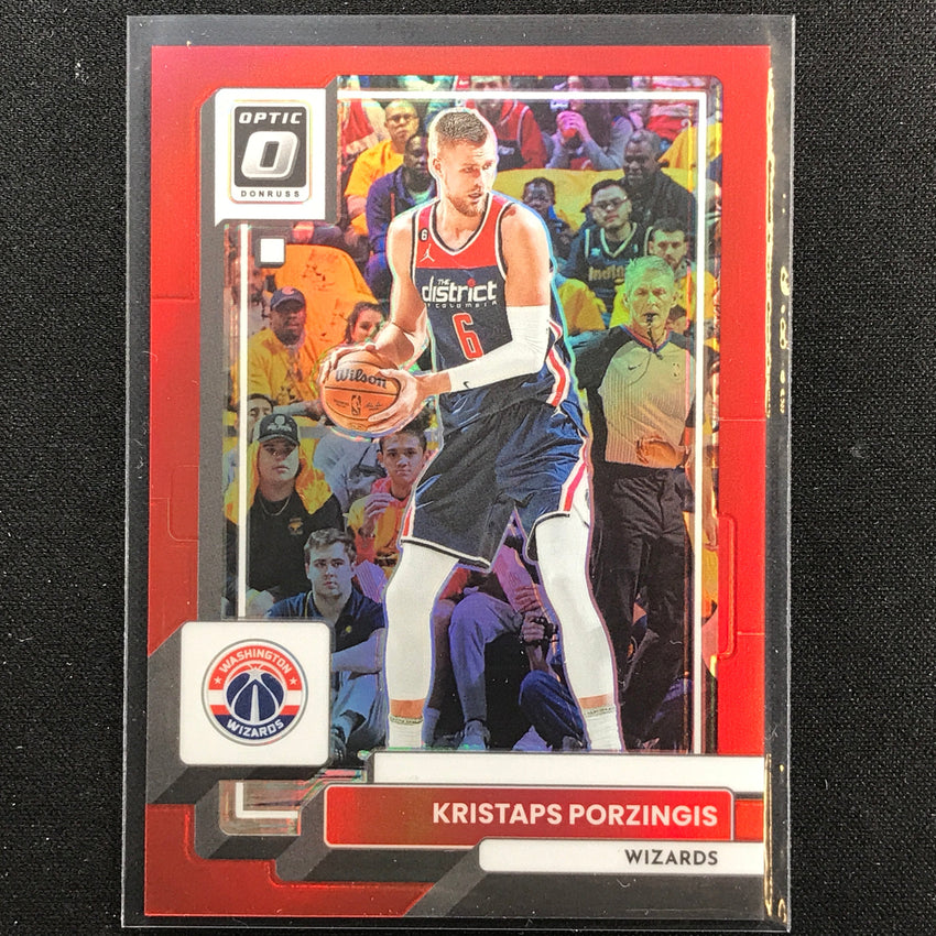 2022-23 Donruss Optic Kristaps Porzingis Red /99 No 149
