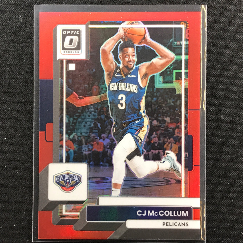 2022-23 Donruss Optic Cj Mccollum Red /99 No 179