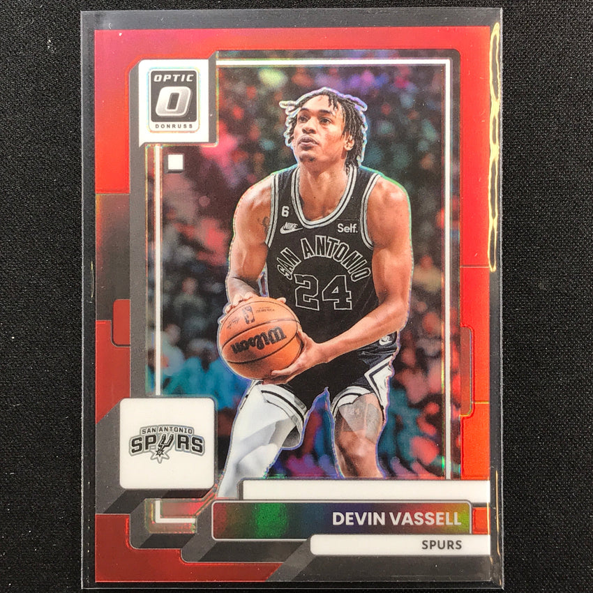2022-23 Donruss Optic Devin Vassell Red /99 No 196
