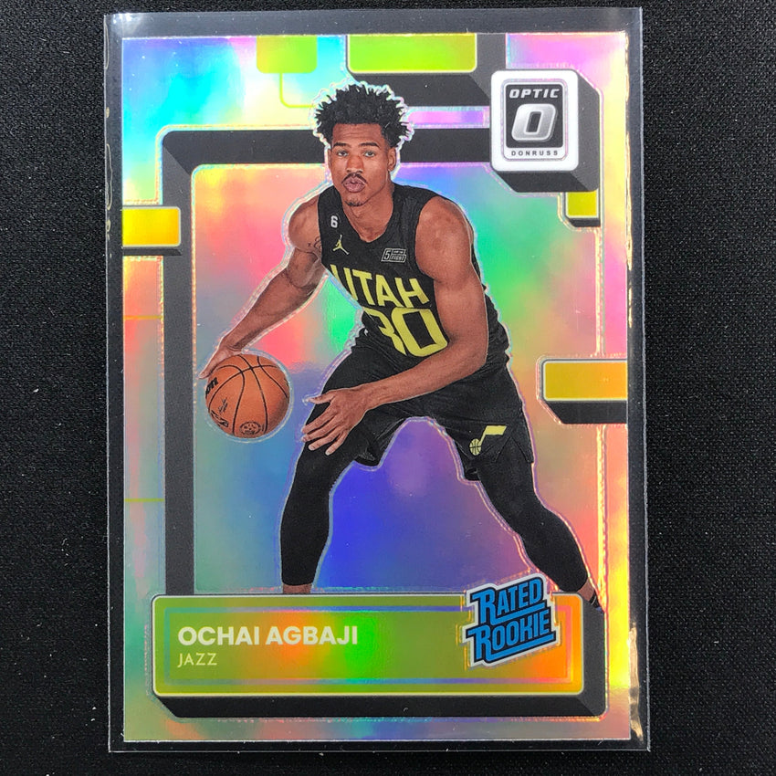 2022-23 Donruss Optic Ochai Agbaji Rated Rookie Holo Silver Prizm No 205