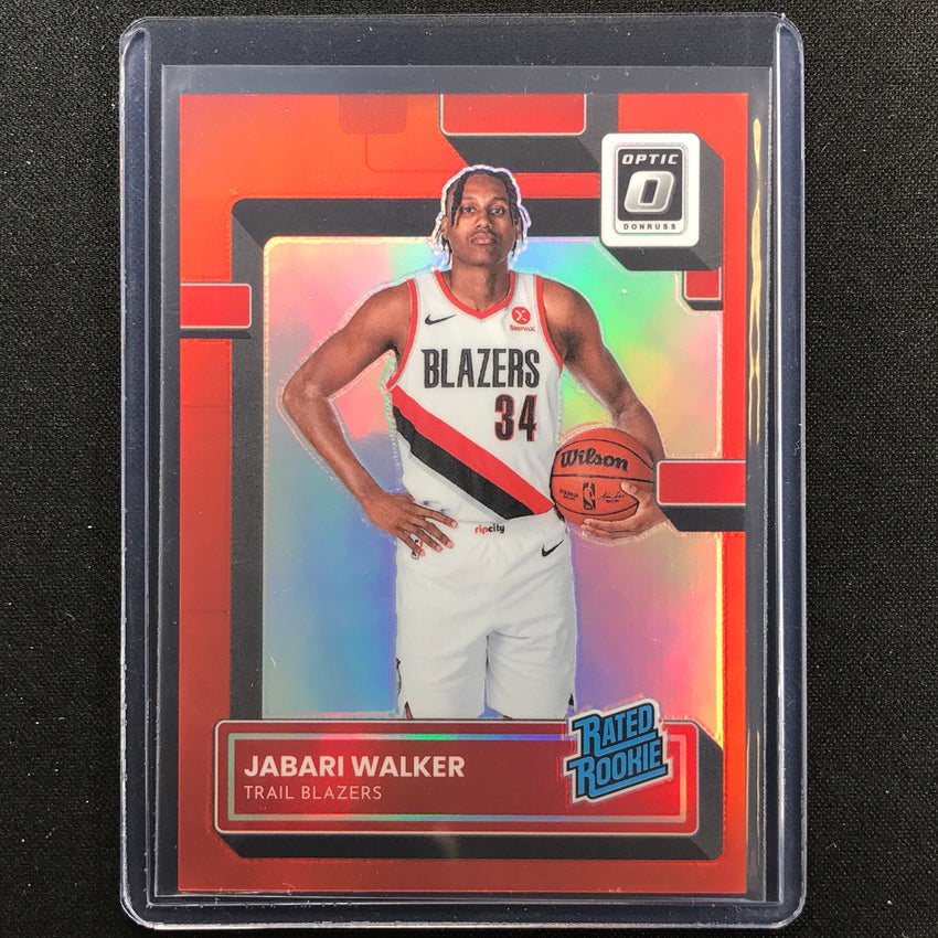 2022-23 Donruss Optic Jabari Walker Rated Rookie Red 83/99