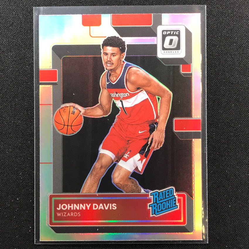 2022-23 Donruss Optic Johnny Davis Rated Rookie Holo Silver Prizm No 206