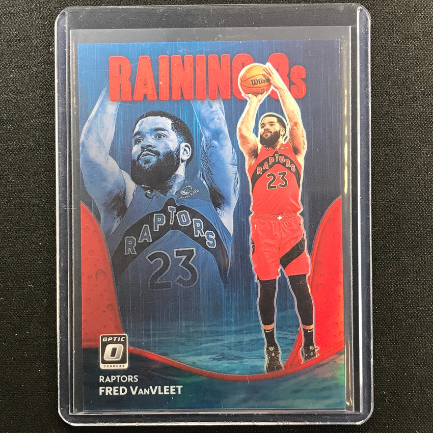 2022-23 Donruss Optic Fred Vanvleet Raining 3s Red 65/99