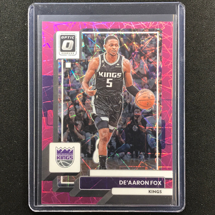 2022-23 Donruss Optic Deaaron Fox Pink Velocity 62/79