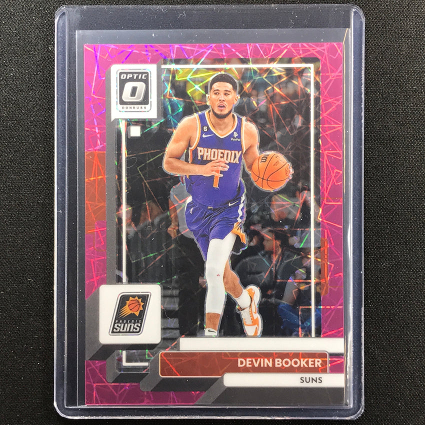 2022-23 Donruss Optic Devin Booker Pink Velocity 14/79