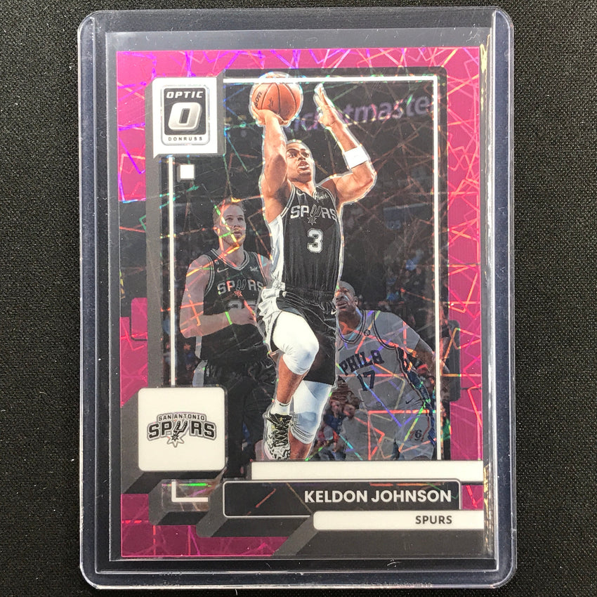 2022-23 Donruss Optic Keldon Johnson Pink Velocity 36/79
